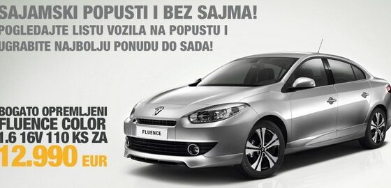 U Renaultu Sajamski popusti i bez sajma