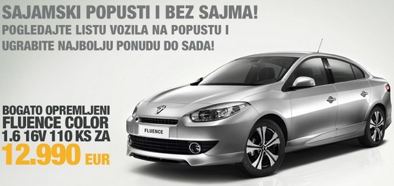 U Renaultu Sajamski popusti i bez sajma