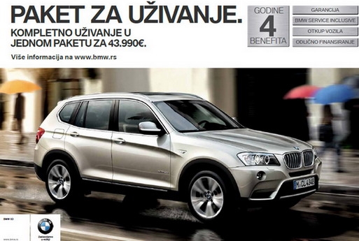 BMW X3 Paket za uživanje