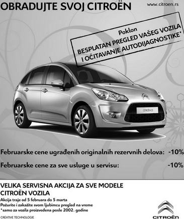 Vitro Group: Velika servisna akcija za Citroen vozila