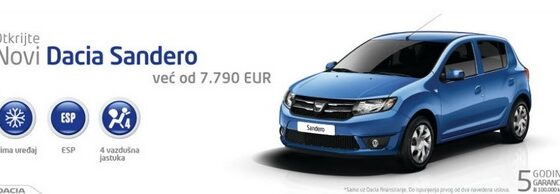 Novi Dacia Sandero u Srbiji od 7.790 evra