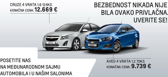 Chevrolet sajamska ponuda