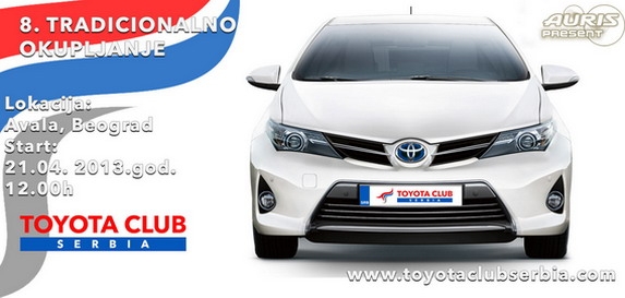 21. aprila osmo TOYOTA club Serbia tradicionalno okupljanje