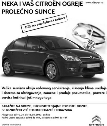 Velike prolećne servisne i prodajne akcije za sva Citroen vozila