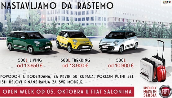 Open Week u Fiat salonima