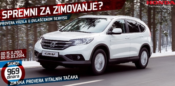 Zimska provera Honda vozila