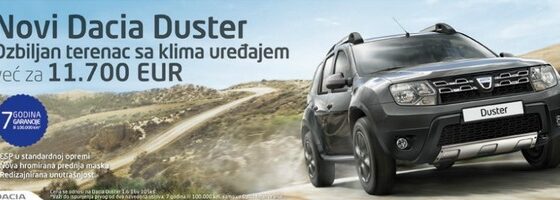 Dacia Duster facelift sa klimom za 11.700 evra