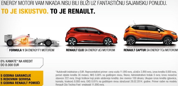 Renault sajamska ponuda