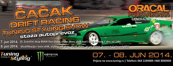 1. Drift Race u Čačku odložen za 07. i 08. jun 2014.