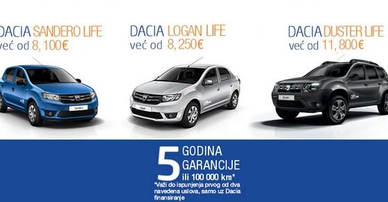 Dacia Life serija modela