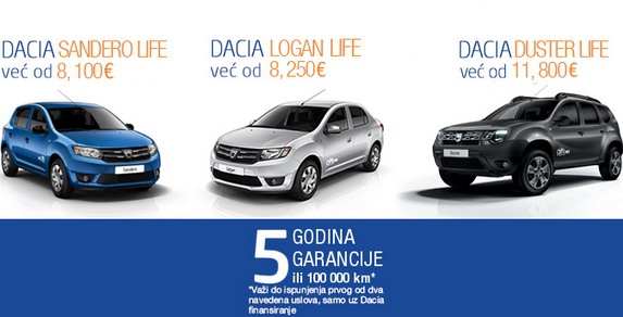 Dacia Life serija modela