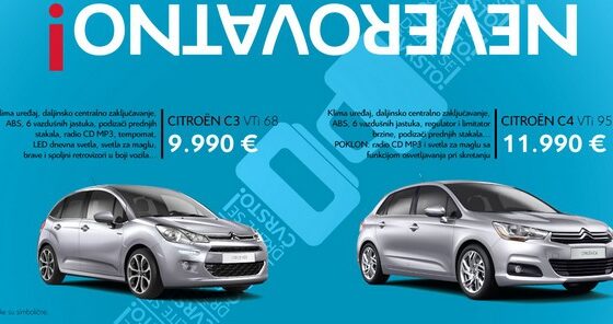 Citroen prodajna akcija za sve modele sa lagera