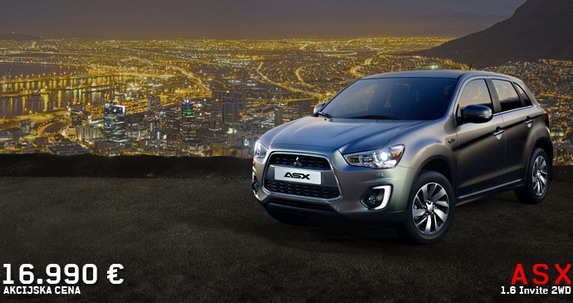 Akcijske cene za Mitsubishi ASX, Lancer i Outlander