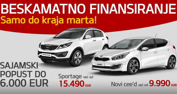 Kia: sajamska akcija za Sportage i Cee’d