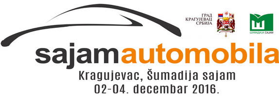 Sajam automobila “AUTO Expo 2016” u Kragujevcu od 2. do 4. decembra