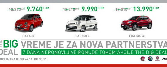 The BIG Deal – 7 dana neponovljive ponude za kupovinu Fiat