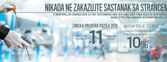 FCA zimska provera vozila: Nikada ne zakazujte sastanak sa strancem