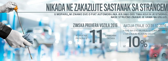 FCA zimska provera vozila: Nikada ne zakazujte sastanak sa strancem