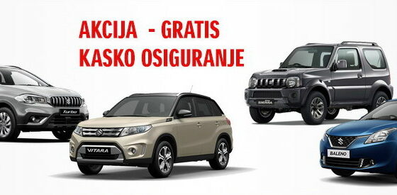 Suzuki predsajamska akcija – Gratis kasko osiguranje za prvu godinu