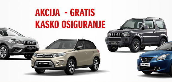 Suzuki predsajamska akcija – Gratis kasko osiguranje za prvu godinu