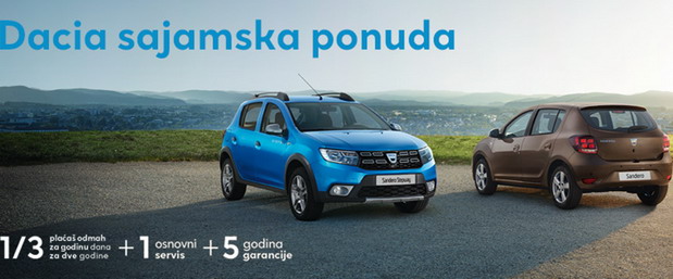 Dacia sajamska ponuda