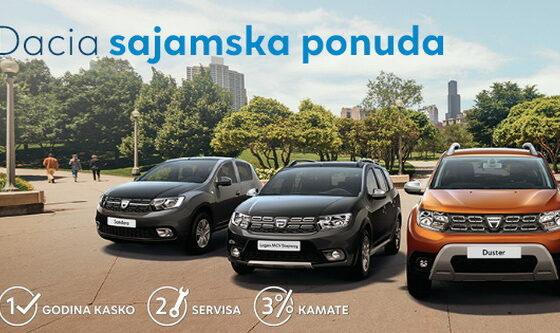 Sajamska ponuda za kupovinu Dacia vozila