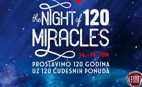 The Night of 120 Miracles u Fiat salonima 14. i 15. juna