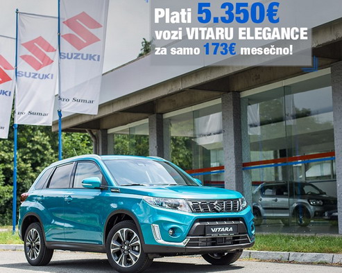 Suzuki Vitara za 173 evra mesečno