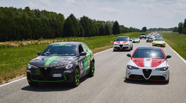 Alfa Romeo je dočekao Gumball 3000 reli na test stazi Balocco