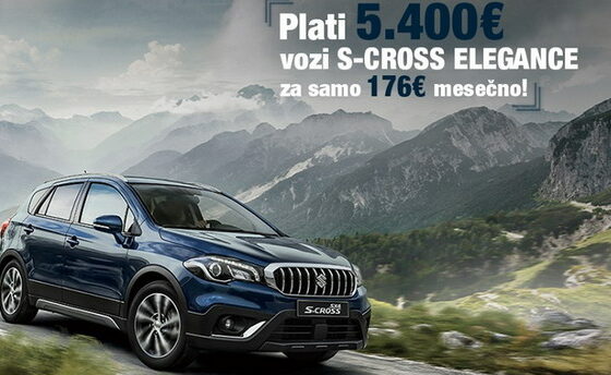 Suzuki S-Cross Elegance za 176 evra mesečno