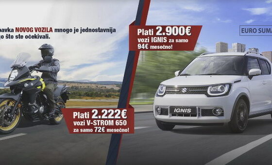 Suzuki Ignis za 94 evra mesečno