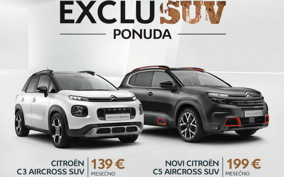 Citroen C3 Aircross i novi C5 Aircross – Novi EXCLUSUV trend