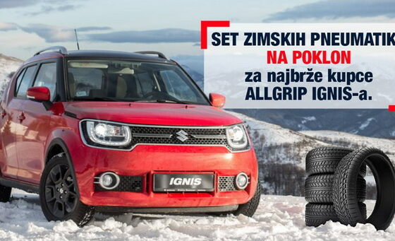 Najbržim kupcima Suzuki Ignisa ALLGRIP na poklon set zimskih pneumatika