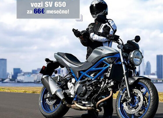 Suzuki SV 650 za samo 66 evra mesečno uz učešće od 2.020 evra